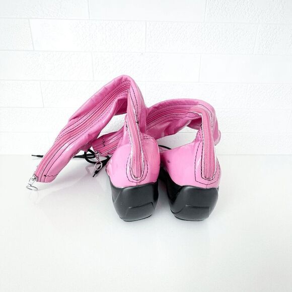 Marc Modavi Womens Patent Leather Knee High Rain Boots Shoes Pink Size 40 - Picture 7 of 11